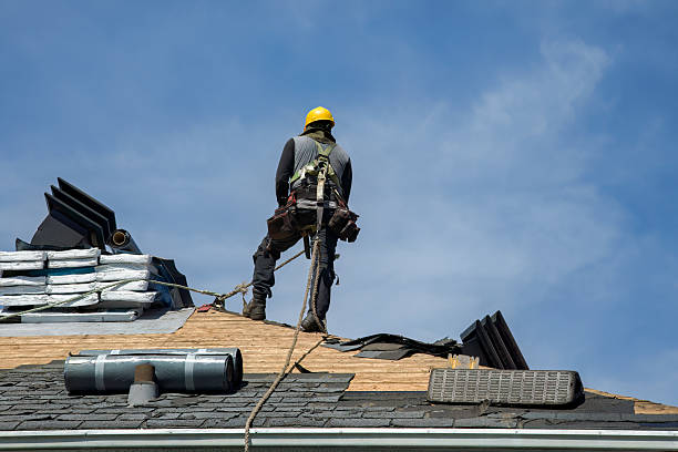 Professional Gutter Installation technician working in Waynesboro, PA